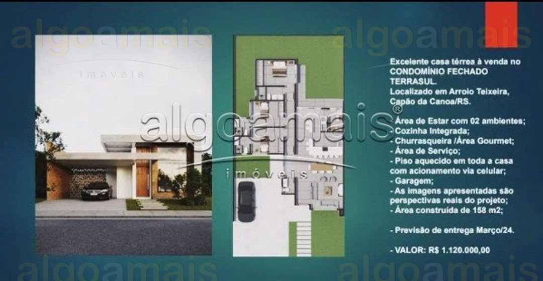 Casa em Condominio, 3 dormitórios em Condominio Terrasul, Capão da Canoa — Arroio Teixeira — Capão da Canoa