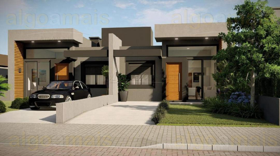 Casa à Venda em Santorini, Xangri-Lá: 85.72m², Churrasqueira e Porcelanato — Centro — Xangri-Lá