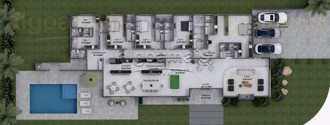 Casa de Condomínio, 5 quartos - Foto 3