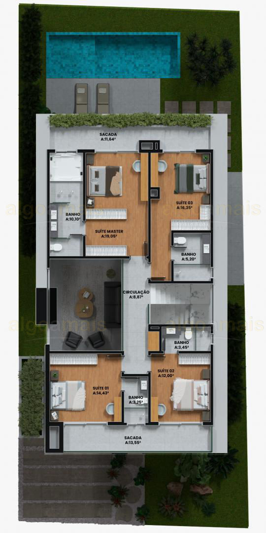 Casa de Condomínio, 5 quartos - Foto 3